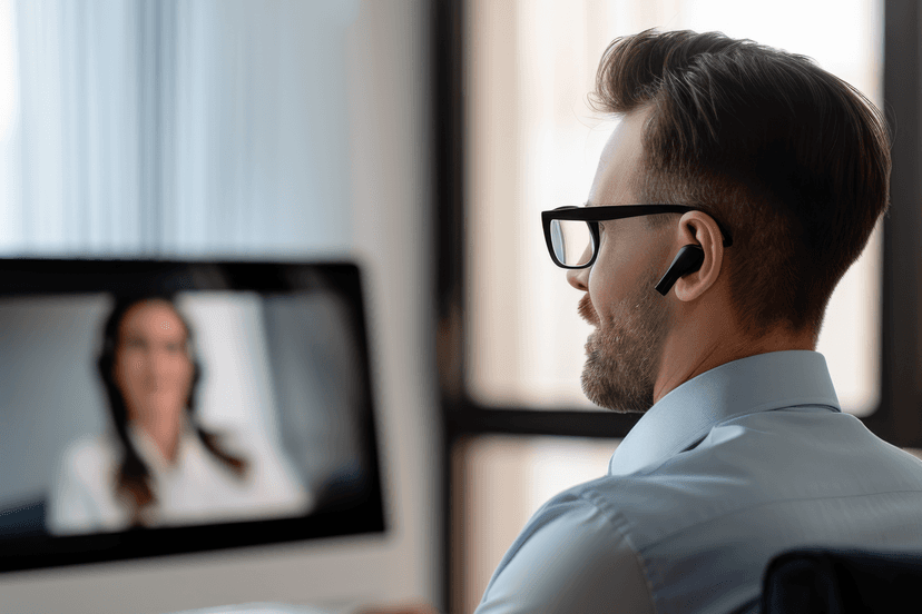 Ein hilfsbereiter Support-Mitarbeiter unterstützt Kunden bei der Nutzung der Reisekostenmanagement und Travelmanagement-Software und bietet individuelle Lösungen.